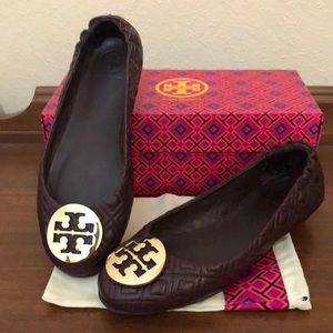 Tory Burch quilted Minnie, 7.5